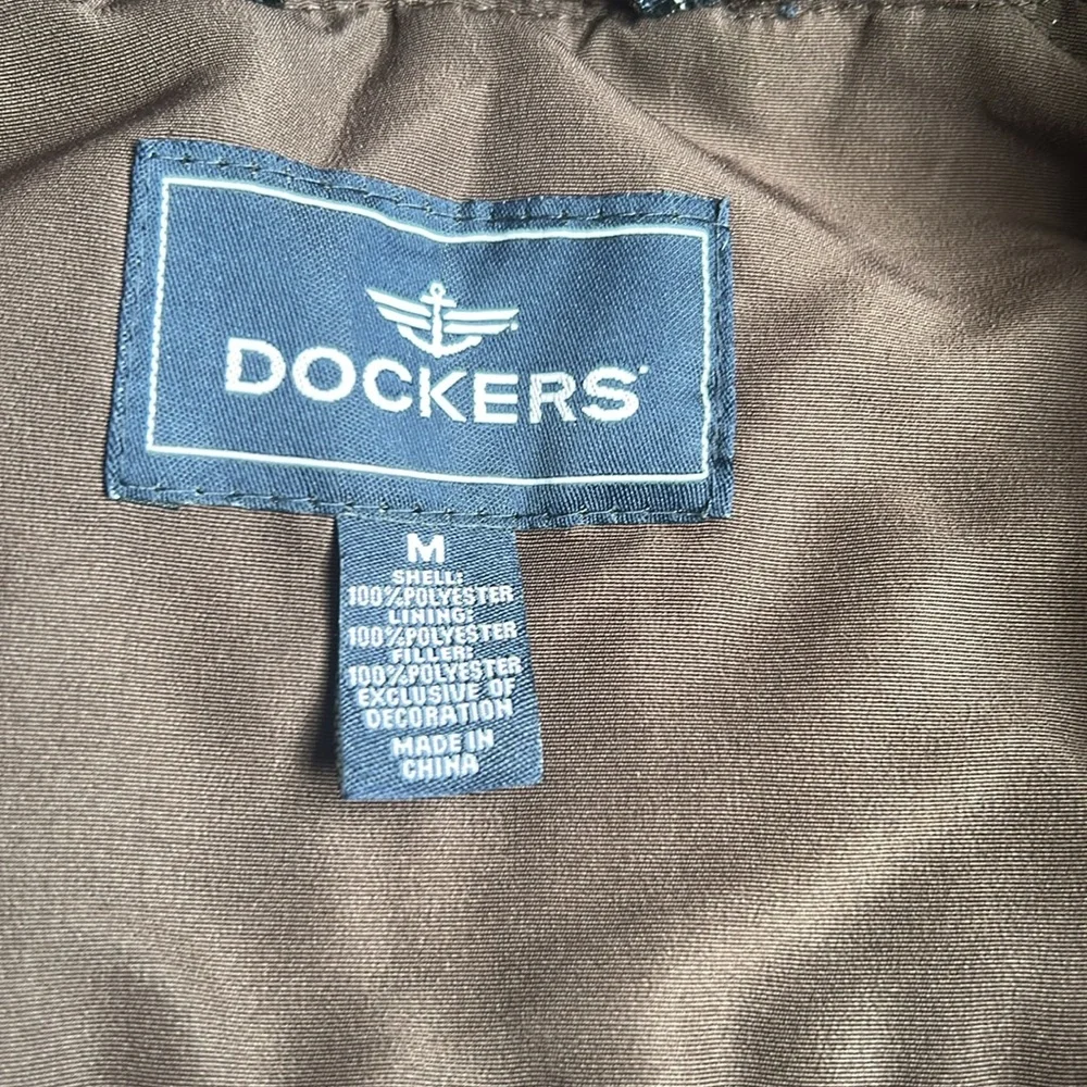 Men’s dockers jacket in chocolate brown size medium - Picture 4 of 5